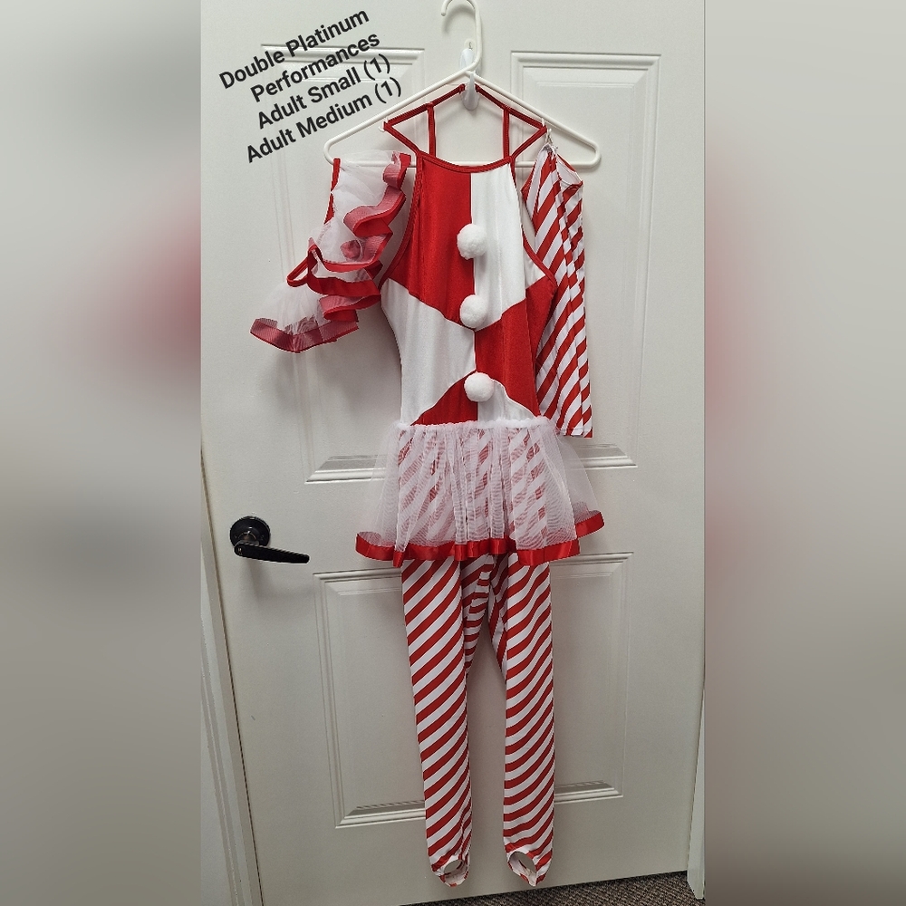 Women's Red and White Striped Candycane Costume